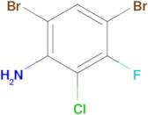 4,6-Dibromo-2-chloro-3-fluoroaniline