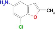 7-Chloro-2-methylbenzofuran-5-amine