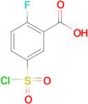 2-Fluoro-5-(chlorosulfonyl)benzoic acid