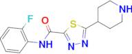 N-(2-Fluorophenyl)-5-piperidin-4-yl-1,3,4-thiadiazole-2-carboxamide