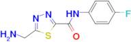 5-(Aminomethyl)-N-(4-fluorophenyl)-1,3,4-thiadiazole-2-carboxamide