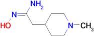 (1E)-N'-Hydroxy-2-(1-methylpiperidin-4-yl)ethanimide