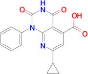 7-Cyclopropyl-2,4-dioxo-1-phenyl-1,2,3,4-tetrahydropyrido[2,3-d]pyrimidine-5-carboxylic acid