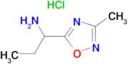 1-(3-Methyl-1,2,4-oxadiazol-5-yl)propylamine hydrochloride