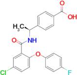 4-((S)-1-(2-(4-Fluorophenoxy)-5-chlorobenzamido) ethyl)benzoic acid