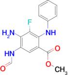 4-Amino-3-fluoro-5-formylamino-2-phenylaminobenzoic acid methyl ester