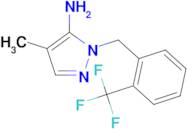 4-Methyl-1-[2-(trifluoromethyl)benzyl]-1H-pyrazol-5-amine