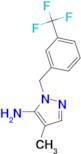 4-Methyl-1-[3-(trifluoromethyl)benzyl]-1H-pyrazol-5-amine