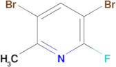 3,5-Dibromo-2-fluoro-6-methylpyridine