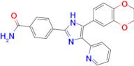 4-[5-(2,3-dihydro-1,4-benzodioxin-6-yl)-4-(pyridin-2-yl)-1H-imidazol-2-yl]benzamide