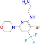 N1-(3-Bromo-6-morpholin-4'-yl-4-(trifluoromethyl)pyridin-2-yl)ethane-1,2-diamine