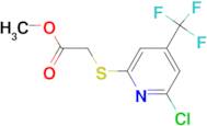 Methyl (6-chloro-4-(trifluoromethyl)pyridin-2-ylsulfanyl)acetate