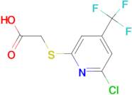 2-(6-Chloro-4-(trifluoromethyl)pyridin-2-ylsulfanyl)acetic acid