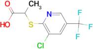 2-(3-Chloro-5-(trifluoromethyl)pyridin-2-ylsulfanyl)propionic acid