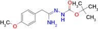 N'-[1-Amino-2-(4-methoxyphenyl)ethylidene]hydrazine carboxylic acid tert-butyl ester