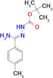 N'-[1-Amino-1-p-toylmethylidene]hydrazinecarboxylic acid tert-butyl ester