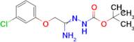 N'-[1-Amino-2-(3-chlorophenoxy)ethylidene]hydrazinecarboxylic acid tert-butyl ester