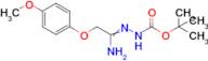 N'-[1-Amino-2-(4-methoxyphenoxy)ethylidene]hydrazinecarboxylic acid tert-butyl ester