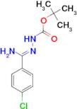 N'-[1-Amino-1-(4-chlorophenyl)methylidene]hydrazinecarboxylic acid tert-butyl ester