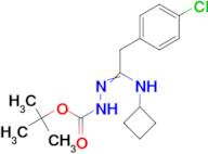 N'-[2-(4-Chlorophenyl)-1-cyclobutylaminoethylidene]hydrazinecarboxylic acid tert-butyl ester
