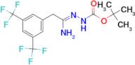 N'-[1-Amino-2-(3,5-bis-(trifluoromethyl)phenyl)ethylidene]hydrazine carboxylic acid tert-butyl