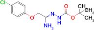 N'-[1-Amino-2-(4-chlorophenoxy)ethylidene]hydrazinecarboxylic acid tert-butyl ester