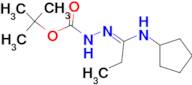 N'-[1-Cyclopenylaminopropylidene]hydrazinecarboxylic acid tert-butyl ester