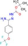 N'-[1-Amino-1-(4-(trifluoromethoxy)phenyl)methylidene]hydrazinecarboxylic acid tert-butyl