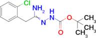 N'-[1-Amino-2-(2-chlorophenyl)ethylidene]hydrazinecarboxylic acid tert-butyl ester