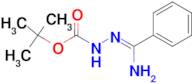 N'-[1-Amino-1-phenylmethylidene]hydrazinecarboxylic acid tert-butyl ester