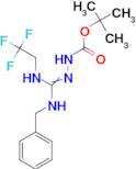 N'-[1-Benzylamino-1-(2,2,2-trifluoroethylamino)methylidene]hydrazinecarboxylic acid tert-butyl