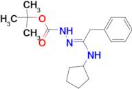 N'-[1-Cyclopenylamino-2-phenylidene]hydrazinecarboxylic acid tert-butyl ester