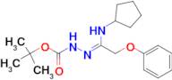 N'-[1-Cyclopentylamino-2-phenylidene]hydrazinecarboxylic acid tert-butyl ester