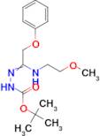 N'-[1-(2-Methoxyethylamino)-2-phenoxyethylidene]hydrazinecarboxylic acid tert-butyl ester