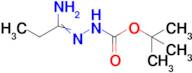 N'-[1-Aminopropylidene]hydrazinecarboxylic acid tert-butyl ester