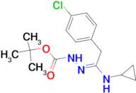 N'-[2-(4-Chlorophenyl)-1-cyclopropylaminoethylidene]hydrazinecarboxylic acid tert-butyl
