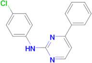 2-(4-Chlorophenyl)amino-4-phenylpyrimidine