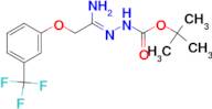 N'-[1-Amino-2-(3-(trifluoromethyl)phenoxy)ethylidene]hydrazinecarboxylic acid tert-butylester