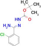 N'-[1-Amino-1-(2-chlorophenyl)methylidene]hydrazine carboxylic acid tert-butyl ester