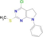 4-Chloro-6,7-dihydro-2-(methylthio)-7-phenyl-(5H)-pyrrolo[2,3-d]pyrimidine