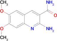 2-Amino-6,7-dimethoxy-quinoline-3-carboxylic acid amide