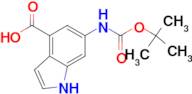 6-N-Boc-Aminoindole-4-carboxylic acid