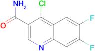 .4-Chloro-6,7-difluoro-quinoline-3-carboxylic acid amide