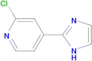 2-Chloro-4-(1H-2-imidazolyl)pyridine