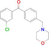 (3-Chlorophenyl)(4-morpholin-4-ylmethylphenyl)methanone