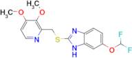 5-Difluoromethoxy-2-[(3,4-dimethoxy-2-pyridinyl)methyl]thio-1H-benzimidazole