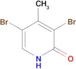 3,5-Dibromo-4-methyl pyridine-2-ol