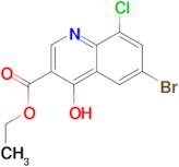 Ethyl 6-bromo-8-chloro-4-hydroxy-quinoline-3-carboxylate