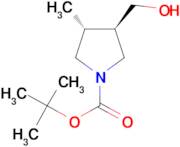 trans-tert-Butyl 3-(hydroxymethyl)-4-methylpyrrolidine-1-carboxylate