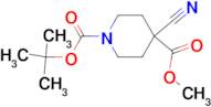 Methyl N-Boc-4-cyanopiperidine-4-carboxylic acid
